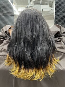 ジエクト ヴィシア(The Ect VIXIA) 裾カラー/イエロー/グラデーションカラー/毛先カラー