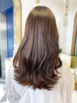 ロンドアベニール 北千住(Lond avenir) ブリーチなしチョコレートベージュ　くびれヘア　イメチェン
