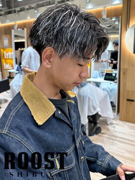 ルースト 渋谷店(ROOST) ツイスパ×ホワイトハイライト