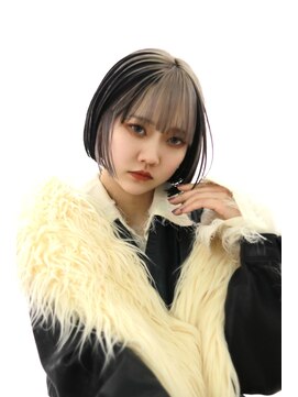ステラ ヘア デザイン サロン(STELLA hair design salon) 切りっぱなしボブ×デザインカラー A