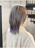 グレーシルバー×パープルカラー