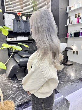 チュダック(ChuDuck) 韓国風《ペールシルバー》ハイトーン/ケアブリーチ/ダブルカラー