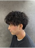 メンズパーマツイストスパイラルシャドウパーマ