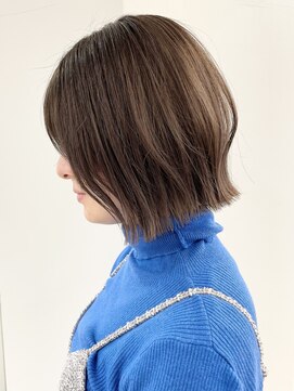 モリオフロムロンドン 松戸店(Morio from London) 【松戸　松田】大人可愛いレイヤーボブ　切りっぱなしスタイル