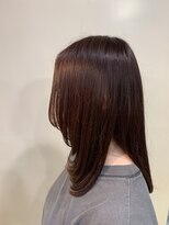 アズールサン 草加西口店(azule-sun)&nbsp;ブリーチ無しカラー,レッド,レイヤースタイル