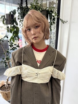 ワク 藤沢店(waku) ミルクティー　レイヤーカット　トリートメント