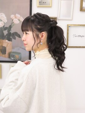 ヘアメイクスタジオ ジュエル(hair make studio JEWEL) きれいめ ポニーテール☆