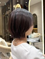 ロンドグロワール 大宮(Lond Gloire)&nbsp;ミニボブレイヤー/レイヤーカット/ダークアッシュ/顔周り/大宮