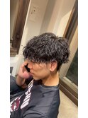 波巻きパーマ