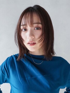 シオン(shion) ウェーブミディアムメルティカラー似合わせカット_F20577
