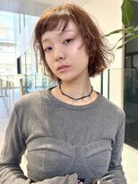 ミンクス 銀座店(MINX)&nbsp;“ラフウェーブボブ×透けバング” MINX中村
