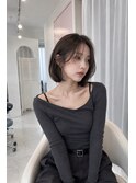 韓国風色っぽボブ