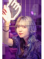 hyon myon/RISEbyREVO 綾瀬店【ヒョンミョン】&nbsp;ハッシュカット/デザインカラー/グレージュ[綾瀬駅/韓国ヘア]