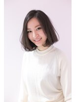 ヘアーアンドファッションシオミエイチ (hair＆fashion shiomi H) 【shiomi H】ふんわりサイドパートbob