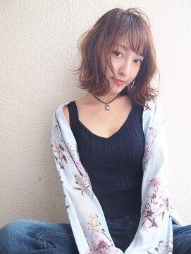 ノアフライ(NOAH FLY) ♪シースルーバング柔らかウエーブボブ♪