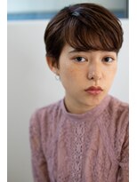 アコロン(acoron)&nbsp;小顔カット＿マニッシュ ＿フレンチボブ ＿美髪＿ネイビーカラー