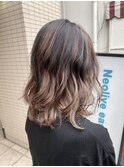 【Neolive east】ワンブリーチバレイヤージュカラー