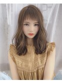 ミディアムカールスタイル