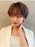 ふわくしゅマッシュショートボブ　20代30代40代50代