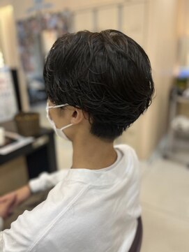 カール 鶴川店(K：R) メンズセンターパート×毛先パーマ