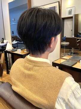 アイリーヘアデザイン(IRIE HAIR DESIGN) 【IRIE HAIR赤坂】センターパート×ニュアンスパーマ×ツーブロ