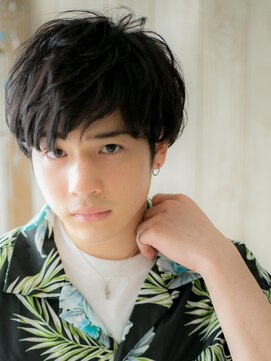 モッズヘア メン 南越谷南口店(mod's hair men) 自然体重視！黒髪ゆるふわ巻きクラウドマッシュS南越谷