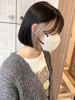 トーン(TONE)&nbsp;ボブ×ホワイトシルバーイヤリングカラー/10代20代30代