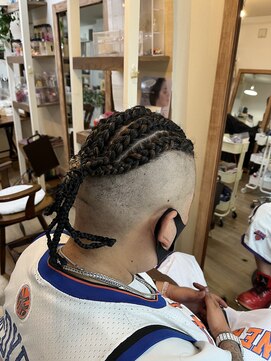 ロカット サロン(Roquat Salon) メンズコーンロウ　【ヘアセット/編み込み/立川/立川南/メンズ】
