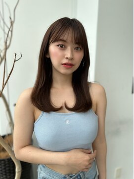 ロンド マーレ 天神大名店(Lond mare) ピンクブラウン/暖色カラー/カシスピンク/韓国ヘア/顔周りカット