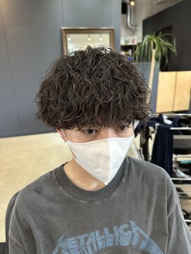 ラテ 伊勢崎(LATTE) 細かめ波巻きパーマ