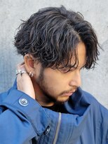 メンズ波巻きスパイラルパーマプードルパーママッシュ韓国ヘア