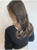 インナーカラー×グレージュ