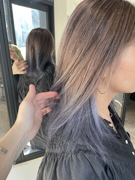 レシピ ラ クレア(recipe la couleur) ベージュ×くすみブルー