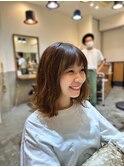 切りっぱなしボブ