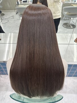 ロンドルーチェ 心斎橋(Lond luce) ダークアッシュ/ミディアムレイヤーカット［髪質改善/縮毛矯正］