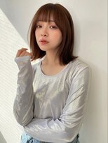 フォルテ 榛原パームス店&nbsp;前髪カタログアンブレラカラーこなれミディーウェーブパーマ