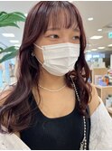韓国巻き/レッドカラー/韓国レイヤー