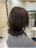 外はねレイヤー/前髪/アンブレラカラー/こなれミディ 新籾