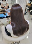 20代30代40代髪質改善カラーアッシュベージュ艶感ストレート