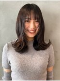 【Miyuki】ミディアムレイヤー×外巻きワンカール