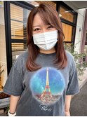 ほんのりピンクの透明感ブラウンカラー!!