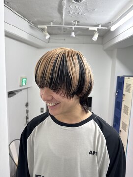 キコエル 三軒茶屋(kikoeru) マッシュウルフ×アンブレラカラー