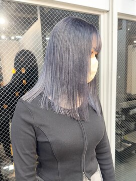 ラニヘアサロン(lani hair salon) ブルージュ/ブルーグレー/シルバーカラー/ケアブリーチ/ボブ