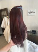 チェリーレッド暖色カラーボルドーワインレッド春カラー