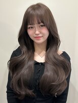 アンカーバイナチュラル(anchor by natural)&nbsp;韓国風/レイヤー/小顔/前髪カット/髪質改善/グレージュ/透明感