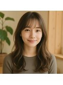 ニュアンスカールセミロング