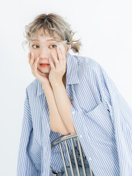 ソース 梅田(SOURCE) ケアブリーチ♪透明感ブロンドベージュ