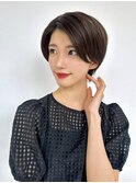 【美シルエット×大人ハンサム】丸みショートボブ
