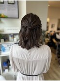 結婚式やお呼ばれに♪人気のハーフアップ