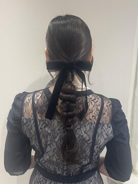 ラ ブランシュ 大宮(La Blanche) 編みおろし/タイトヘア/お呼ばれヘア